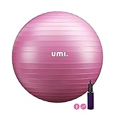 Amazon Brand - Umi Gymnastikball Anti-Burst Sitzball 48cm-75cm Fitnessball mit Ball Pumpe Pezziball für Yoga Pilates, Balance Übung Core-Training Maximalbelastbarkeit bis 300kg