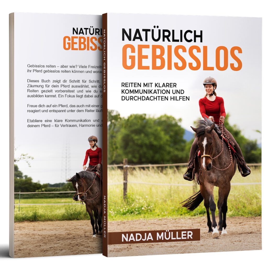 Reiten ohne Gebiss - so sieht mein Buch als Taschenbuch aus